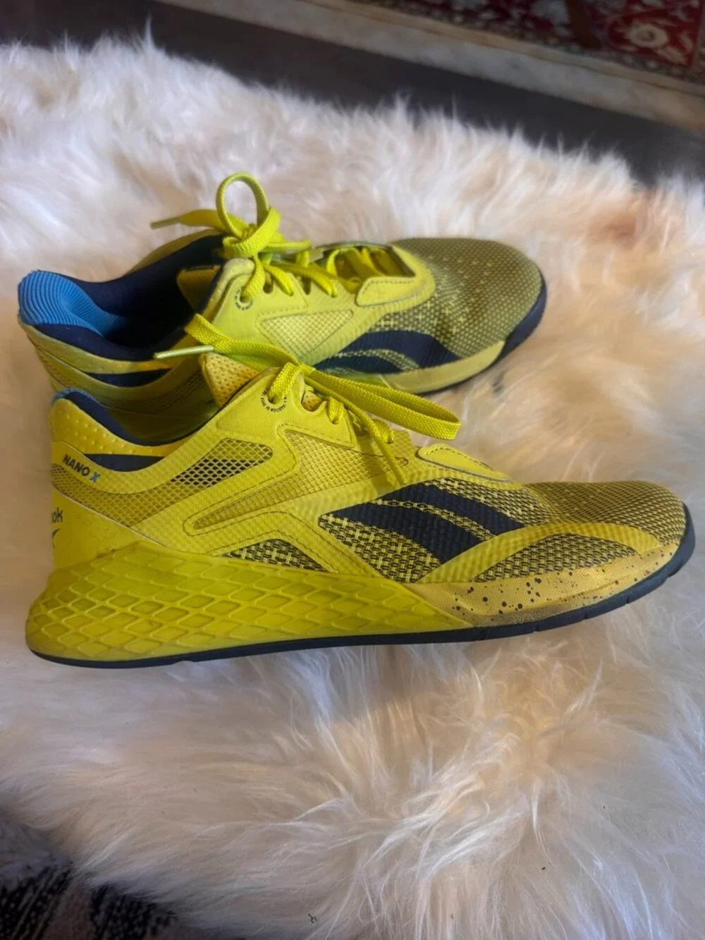 Women Reebok Nano x  Cross Fit  Athletic trainer sz 8,5 neon color